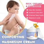 ⁦Pure Magnesium Cream for Kids 150G, Organic Magnesium body Cream for Legs Arms Chest Neck Wrist Thigh, Natural Magnesiums Body Lotion for Gentle Moisturizing, Skin Hydration & Comfort⁩ - الصورة ⁦5⁩