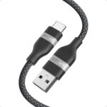 انكر كيبل USB الى USB C من كار بلاي لايفون 17/16، سلك شاحن سيارة مضفر USB A الى USB C لموبايل سامسونج نوت 20 والمزيد (USB 2.0، 3 قدم)