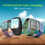 ⁦بيبل ساعة ذكية كروز بشاشة انفينيت 1.97 انش لتتبع اللياقة البدنية ومساعدة صوتية بالذكاء الاصطناعي ومكالمات بلوتوث V5.0 وسطوع 500 نيت مع شاشة مستطيلة فل اتش دي للرجال والنساء - ازرق اوشن⁩ - الصورة ⁦7⁩