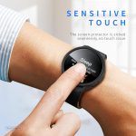 ⁦كيوتي حافظة حماية لشاشة سامسونج جالاكسي 7 مقاس 44 ملم من 6 + 6 قطع، غطاء صلب ممتص للصدمات من البولي كربونات مع طبقة واقية من الزجاج المقوى مضاد للضباب لملحقات ساعة جالكسي 7 محايدة، 44 ملم⁩ - الصورة ⁦4⁩