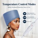 ⁦جهاز بخار لمعالجة قبعة الشعر للترطيب العميق - قبعة حرارية ساخنة للرأس⁩ - الصورة ⁦4⁩