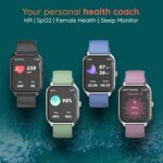 ⁦بيبل ساعة ذكية كروز بشاشة انفينيت 1.97 انش لتتبع اللياقة البدنية ومساعدة صوتية بالذكاء الاصطناعي ومكالمات بلوتوث V5.0 وسطوع 500 نيت مع شاشة مستطيلة فل اتش دي للرجال والنساء - ازرق اوشن⁩ - الصورة ⁦5⁩