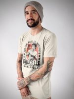 ⁦تي شيرت للبالغين مطبوع عليه Bruce Lee Chinese Martal Arts Icon Jun Fan Gung Fu Institute لون اوف وايت⁩ - الصورة ⁦3⁩