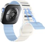 متوافق مع ساعة هواوي فيت 4 برو/فيت 4/فيت 3، سوار ساعة رياضي مغناطيسي من السيليكون لساعة هواوي فيت 3/4/4 برو، اساور معصم بديلة للرجال والنساء