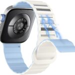 متوافق مع ساعة هواوي فيت 4 برو/فيت 4/فيت 3، سوار ساعة رياضي مغناطيسي من السيليكون لساعة هواوي فيت 3/4/4 برو، اساور معصم بديلة للرجال والنساء