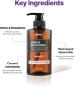 ⁦شامبو العسل والمكاديميا النقي الطبيعي المتوازن المنعش من كوندال/العناية بالشعر/متوازن بدرجة الحموضة/يتم بيع علبة كل 3 ثوانٍ (الجريب فروت الوردي)⁩ - الصورة ⁦4⁩