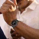 ⁦سوار نايلون سريع 22 ملم من ران بلو لساعة جارمين فينيكس 7/فينيكس 7 برو/فينيكس 6/فينيكس 6 برو/فينيكس 6 برو جي بي اس، اساور رياضية بديلة متوافقة مع جارمين ايبيكس 2/ابروتش S62، ابيض⁩ - الصورة ⁦5⁩