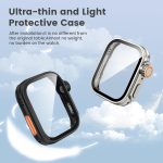 ⁦جراب واقي للشاشة لساعة هواوي فيت 3 من تيريفي، غطاء صلب ممتص للصدمات من البولي كربونات مع زجاج مقوى HD مدمج، غطاء حماية كامل مقاوم للخدش لساعة هواوي، اسود وستارلايت [عبوتان]⁩ - الصورة ⁦3⁩