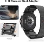 ⁦NewWays Milanese Stainless Steel Metal Bracelet for Samsung Galaxy Watch 8 Classic 46 mm/Watch 8 44 mm 40 mm⁩ - الصورة ⁦5⁩