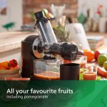 ⁦فيليبس عصارة مضغ من فيفا كوليكشن، 150 واط، 1 لتر، انبوب XL، تقنية التنظيف السريع، تطبيق هوم اي دي، اجزاء امنة للغسل في غسالة الصحون، ايقاف التنقيط، سهلة التجميع، تخزين مضغوط، اسود (HR1889/71)⁩ - الصورة ⁦5⁩