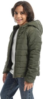 ⁦جاكيت بوليستر بغطاء للرأس للاولاد⁩ - الصورة ⁦2⁩