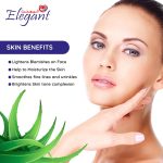 ⁦جل الصبار اليجانت للوجه والشعر والجسم - 500 مل - تركيبة نقية لجميع انواع البشرة، غني بفيتامين E، تركيبة نباتية، برطمان كبير 500 مل للاستخدام اليومي | خالٍ من البارابين والكحول⁩ - الصورة ⁦6⁩