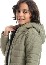 ⁦جاكيت بوليستر بغطاء للرأس للاولاد⁩ - الصورة ⁦4⁩