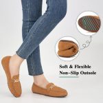 ⁦حذاء لوفر كاجوال للنساء - حذاء بيني لوفرز مريح سهل الارتداء مناسب للعمل والمشي⁩ - الصورة ⁦5⁩