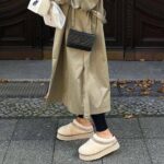 ⁦شبشب بكعب سميك للنساء من ناتراكي، شبشب بتصميم مضفر مع بطانة من الصوف المخملي، شبشب زغبي سهل الارتداء للنساء⁩ - الصورة ⁦5⁩