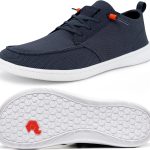 حذاء بيرفوت للرجال بمقدمة عريضة - حذاء بيرفوت بسيط مع نعل بدون إسقاط، حذاء مشي سهل الارتداء للرجال