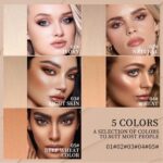 ⁦قلم كريم اساس بتغطية كاملة من لبوي لوف، مكياج كريم اساس مع فرشاة، قلم كونسيلر وكونتور يدوم طويلا بلمسة نهائية غير لامعة لتغطية العيوب وكونسيلر الوجه (#05 ديب)⁩ - الصورة ⁦2⁩