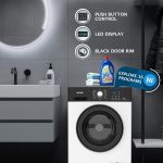 ⁦غسالة تحميل امامي EGWMFL750 من ايجنرال، موديل جديد 2025، 16 برنامج، 1200 دورة في الدقيقة، مع محرك عاكس BLDC، ضمان 10 سنوات، طاقة 5 نجوم (ضمان العلامة التجارية لمدة عام)⁩ - الصورة ⁦4⁩