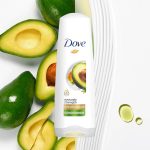 ⁦بلسم دوڤ، لشعر أقوى وحتى ٩٦٪ تساقط أقل، قوة الأفوكادو، بمستخلصات طبيعية مغذية من زيت الأفوكادو والاذريون، بدون سلفات،برابين، أو صبغات، ٣٥٠مل⁩ - الصورة ⁦5⁩