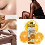 ⁦زيت فيتامين سي لتفتيح الوجه والجسم 1000 مل، زيت تبييض فائق لزيت الجسم المتوهج، يزيل الخطوط الدقيقة والتجاعيد والبقع الداكنة وحروق الشمس، مرطب للبشرة يغذي في 7 ايام للعناية بالبشرة⁩ - الصورة ⁦3⁩