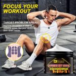 ⁦بايوك كريم كافيين ساخن، كريم مضاد للسيلوليت لتشكيل نحيف، كريم محسن للتمارين الرياضية للنساء والرجال، كريم حرق الدهون للبطن والفخذين والساقين والبطن والذراعين والأرداف⁩ - الصورة ⁦3⁩