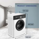 ⁦غسالة تحميل امامي EGWMFL750 من ايجنرال، موديل جديد 2025، 16 برنامج، 1200 دورة في الدقيقة، مع محرك عاكس BLDC، ضمان 10 سنوات، طاقة 5 نجوم (ضمان العلامة التجارية لمدة عام)⁩ - الصورة ⁦2⁩