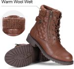 ⁦حذاء نسائي برقبة عالية للكاحل أنيق من Vepose⁩ - الصورة ⁦8⁩