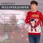 ⁦بلوفر محبوك مبتكر مطبوع عليه عبارة Merry Christmas Reindeer HOHOHO Dabing Santa Jumpers برقبة دائرية واكمام طويلة للكريسماس للاطفال من الجنسين من سن 5-13 سنة⁩ - الصورة ⁦5⁩