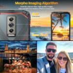 ⁦دوجي هاتف ذكي بليد 10 برو (2024) اندرويد 14، 16GB + 256GB (2TB)، 6.55 انش HD+، كاميرا 50MP + 8MP، بطارية 5150mAh، IP68/IP69K، مضاد للصدمات، ان اف سي/التعرف على الوجه/OTG (احمر)⁩ - الصورة ⁦5⁩