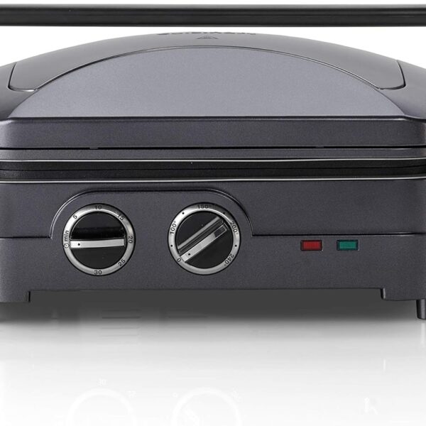 كويزنارت شواية وشواية مع اطباق قابلة للازالة من ستايل كوليكشن، رمادي داكن