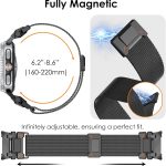 ⁦NewWays Milanese Stainless Steel Metal Bracelet for Samsung Galaxy Watch 8 Classic 46 mm/Watch 8 44 mm 40 mm⁩ - الصورة ⁦4⁩