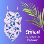 ⁦Disney Stitch Girls Swimwear One Piece Swimsuit for Children and Teenagers, Sizes 10 to 16 Years⁩ - الصورة ⁦7⁩