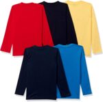 ⁦تيشيرت باكمام طويلة للاولاد (عبوة من 5 قطع)⁩ - الصورة ⁦2⁩