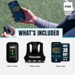 ⁦مجموعة متتبع لاعبي كرة القدم من بيتشيروجي بي اس - مقاس S | سترة رياضية بنظام تحديد المواقع مع اشتراك لمدة 12 شهر | معدات تدريب كرة القدم لتتبع الأداء واللياقة البدنية⁩ - الصورة ⁦2⁩