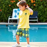 ⁦طقم تي شيرت وشورت للاولاد من زولينوفا، ملابس اطفال اولاد، ملابس صيفية للاولاد الصغار، ملابس صيفية بطبعة نخيل من قطعتين لعمر 4-7 سنوات⁩ - الصورة ⁦3⁩