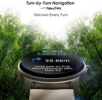 ⁦بوت ساعة لونار ديسكفري بشاشة HD مقاس 1.39 انش (3.5 سم)، تنقل بالتناوب، استوديو وجه ساعة يمكنك تركيبه بنفسك، مكالمات بلوتوث، طوارئ اس او اس، صينية كيو ار، ساعة ذكية للرجال والنساء (تشيري بلوسوم)⁩ - الصورة ⁦5⁩