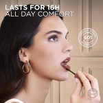 ⁦لوريال باريس احمر شفاه سائل لو مات ريزيستانس يدوم حتى 16 ساعة، 630 روز هيت، 5 مل⁩ - الصورة ⁦5⁩