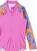 ⁦سبيدو مايوه سباحة قطعة واحدة باكمام طويلة للبنات (عبوة من قطعة واحدة)⁩ - الصورة ⁦3⁩