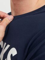 ⁦جاك اند جونز بلاس تي شيرت جيه بي ار سي ماسون باكمام قصيرة وقبة دائرية بدون طوق للرجال⁩ - الصورة ⁦6⁩