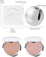 ⁦هايلايتر مكياج ايريناد مكياج هايلايتر للوجه، مستحضرات تجميل براقة باللون الوردي اللامع والماسي، بودرة ظلال عيون مقاومة للماء تدوم طويلا للوجه والجسم والخدود والبشرة، مكياج العيون 02⁩ - الصورة ⁦7⁩