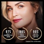 ⁦ماكس فاكتور ملمع شفاه ملون 2000 سعرة حرارية، تاثير ملء الشفاه، مع مركب مغذي، ملمع شفاه هيالورونيك، سكوالان، تركيبة نباتية، 010، كوتون كاندي، 4.4 مل⁩ - الصورة ⁦5⁩