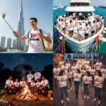 ⁦تي شيرت اي لوف دبي للرجال/النساء برقبة دائرية [ مقاس L] كم قصير (للجنسين)، تصميم مطبوع من القطن المطبع، تذكار دبي 100% قطن (ابيض)⁩ - الصورة ⁦2⁩