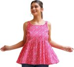 ياش غاليري بلوزة بدون اكمام مطبوعة للنساء من بانديج