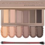 ظل العيون ظلال عيون ايريناد ،لوحة ظلال عيون غير لامعة مكونة من 6 الوان مع فرشاة، لوحة مكياج، ظلال عيون مقاومة للماء تدوم طويلا وذات تصبغ عالي، لوحة ظلال محايدة باللون البني والرمادي، مكياج العيون