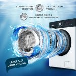 ⁦غسالة تحميل امامي EGWMFL750 من ايجنرال، موديل جديد 2025، 16 برنامج، 1200 دورة في الدقيقة، مع محرك عاكس BLDC، ضمان 10 سنوات، طاقة 5 نجوم (ضمان العلامة التجارية لمدة عام)⁩ - الصورة ⁦5⁩