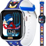 ساعة ذكية للاطفال من سونيك ذا هيدجهوغ - مكالمات بلوتوث ورسائل وكاميرا وموسيقى وتتبع النوم وتطبيقات اللياقة البدنية والنشاط - 6 وجوه ساعة وشاشة تعمل باللمس وقابلة لاعادة الشحن بمنفذ USB - تناسب المعصم