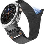 ⁦NewWays Milanese Stainless Steel Metal Bracelet for Samsung Galaxy Watch 8 Classic 46 mm/Watch 8 44 mm 40 mm⁩ - الصورة ⁦2⁩