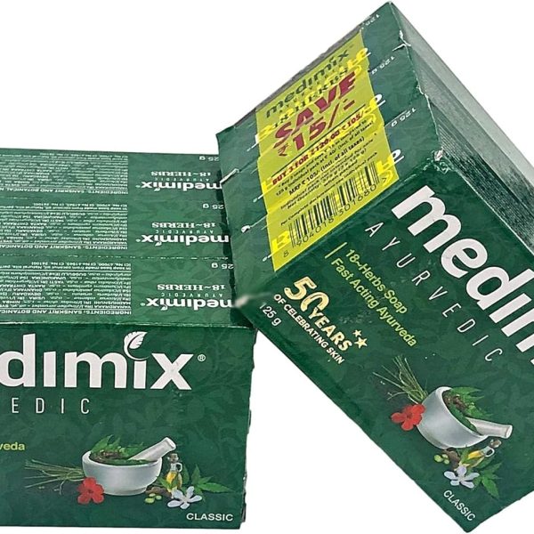 ميديمكس صابون ايورفيدا من ريل 125 جرام - عبوة من 6 قطع