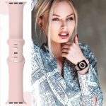 ⁦مجموعة من 8 اساور متوافقة مع سوار ساعة ابل 42 ملم 44 ملم 45 ملم 49 ملم للنساء والرجال من ستايونج - سوار رياضي بديل من السيليكون جيد التهوية لساعة ابل اي ووتش سلسلة 9 8 7 6 5 4 3⁩ - الصورة ⁦6⁩