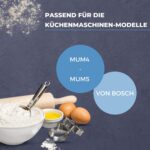 ⁦خطاف عجين مع عاكس للعجين بلون ابيض لمحضر الطعام بوش I خطاف بديل مناسب لبوش MUM4 وMUM5 I مكشطة خطاف العجين لمحضر الطعام I ملحقات بوش MUM4/MUM5⁩ - الصورة ⁦2⁩